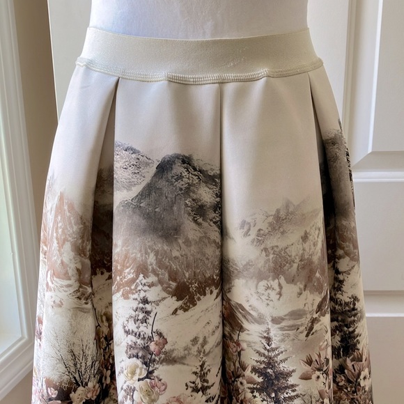 JAKIOO A-line Skirt Floral Pattern Multicolor Size S/M - Picture 2 of 15
